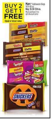 Dollar General Mars® halloween bags offer