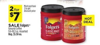 Dollar General Folgers® ground coffee offer