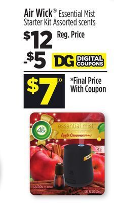 Dollar General Air wick® essential mist starter kit offer