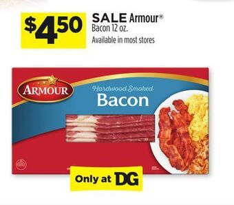 Dollar General Armour® bacon offer