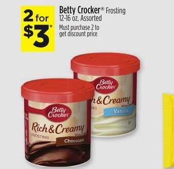 Dollar General Betty crocker® frosting offer
