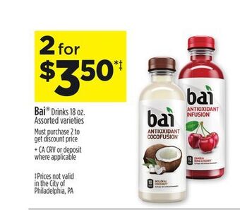 Dollar General Bai® drinks offer