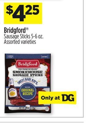 Dollar General Bridgford® sausage sticks offer