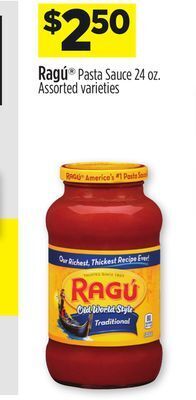 Dollar General Ragú pasta sauce offer