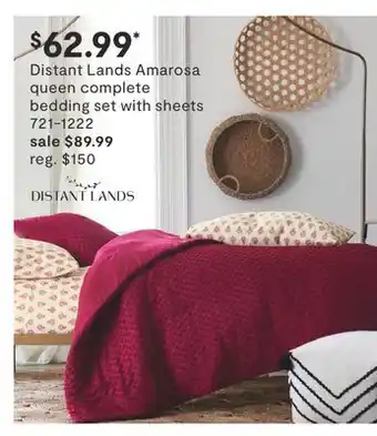 JC Penney Distant lands amarosa queen complete bedding set with sheets offer