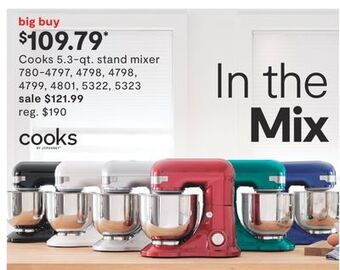 JC Penney Cooks 5.3-qt. stand mixer offer