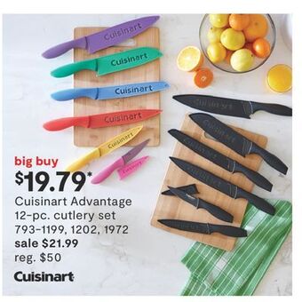 JC Penney Cuisinart advantage 12-pc. cutlery set offer
