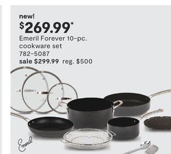 JC Penney Emeril forever 10-pc. cookware set offer