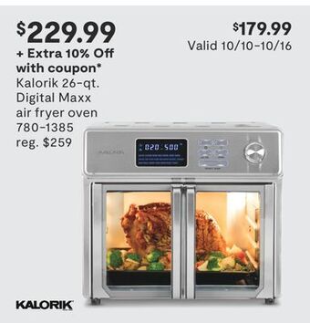 JC Penney Kalorik 26-qt. digital maxx air fryer oven offer