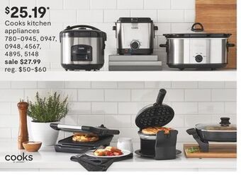 JC Penney Cooks kitchen appliances offer