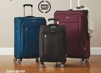 JC Penney Samsonite ascella 20" softside luggage offer