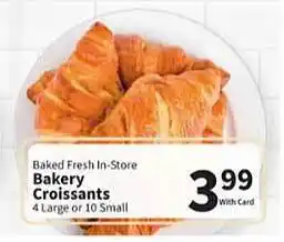 Food City Bakery croissants offer