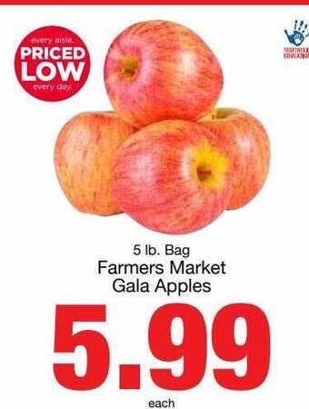 Harris Teeter Farmers market gala apples offer