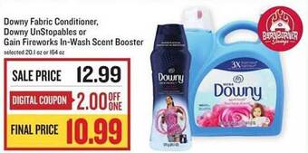 Lowes Foods Downy fabric conditioner, downy unstopables or gain fireworks in-wash scent booster offer