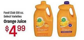 Maceys Orange juice offer