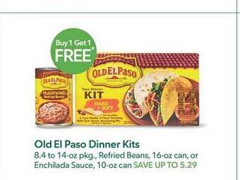 Publix Old el paso dinner kits offer