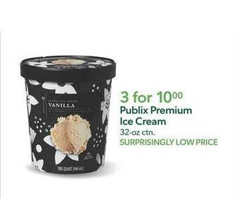 Publix Publix premium ice cream offer