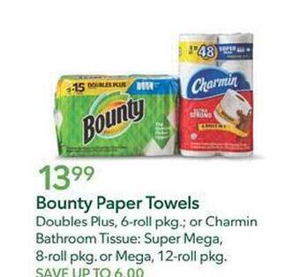 Publix Bounty paper towels offer