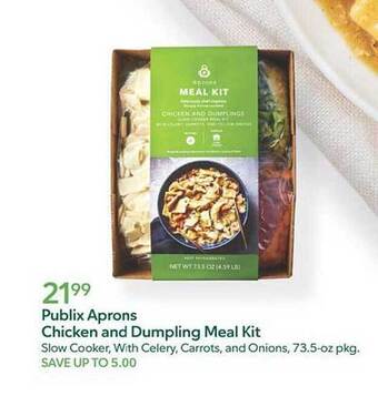 Publix Publix aprons chicken and dumpling meal kit offer