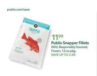 Publix Publix snapper fillets offer