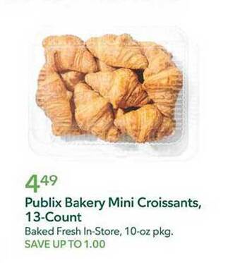 Publix Publix bakery mini croissants, 13-count offer