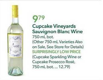 Publix Cupcake vineyards sauvignon blanc wine offer