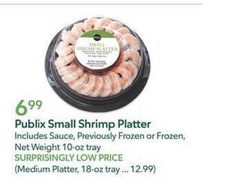 Publix Publix small shrimp platter offer