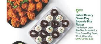 Publix Publix bakery game day brownie bite platter offer
