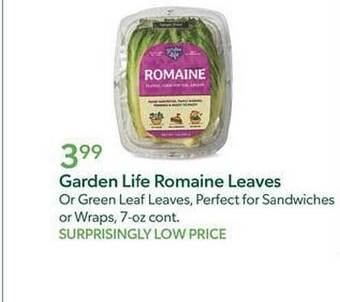 Garden life romaine leaves