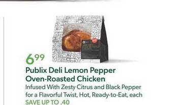 Publix Publix deli lemon pepper oven-roasted chicken offer