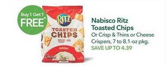 Publix Nabisco ritz toasted chips offer