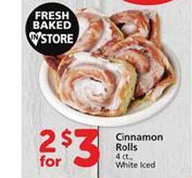 Safeway Cinnamon rolls offer