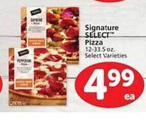 Safeway Signature select pizza offer