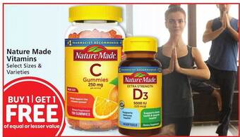 Safeway Nature made vitamins offer