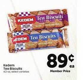 Safeway Kedem tea biscuits offer