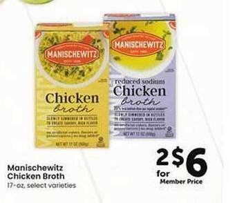Safeway Manischewitz chicken broth offer