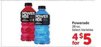 Safeway Powerade offer