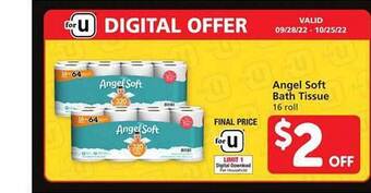 Safeway Angel soft bath tissue offer
