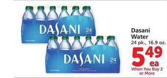 Safeway Dasani water offer