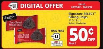 Safeway Signature select baking chips offer