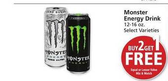 Safeway Monster energy drink offer