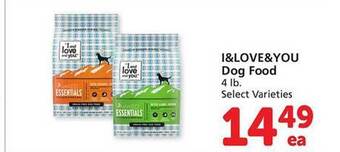 Safeway I&love&you dog food offer