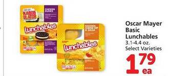 Safeway Oscar mayer basic lunchables offer