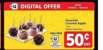 Safeway Gourmet caramel apple offer