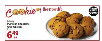 Safeway Pumpkin chocolate chip cookies offer