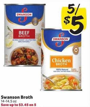 Weis Markets Swanson broth offer