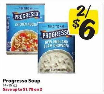 Weis Markets Progresso soup offer