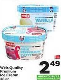 Weis Markets Weis quality premium ice cream offer
