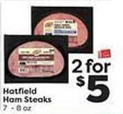 Weis Markets Hatfield ham steaks offer