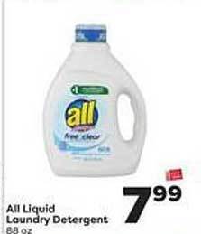 Weis Markets All liquid laundry detergent offer